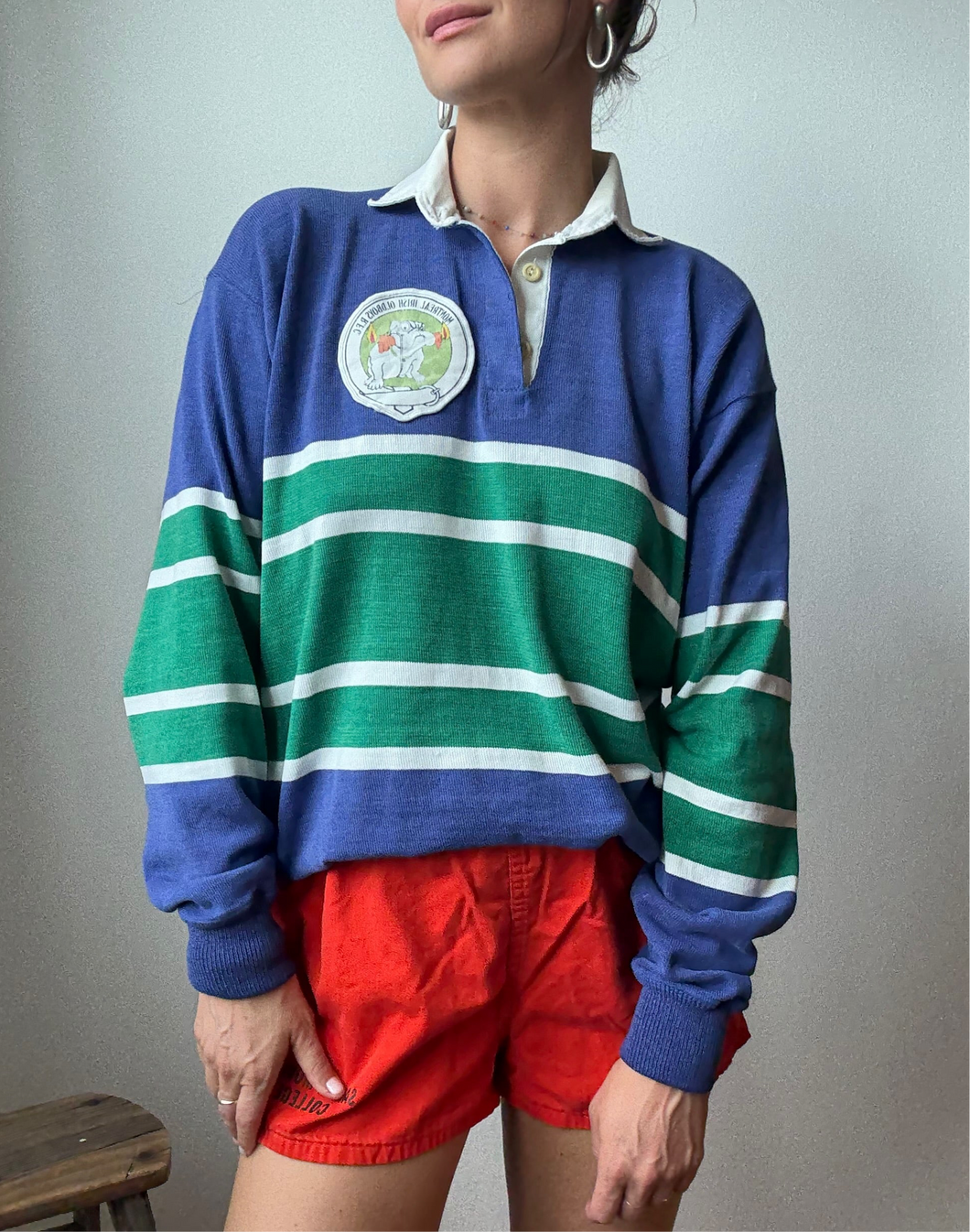 Vintage Montreal Irish rugby polo
