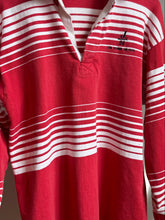 Load image into Gallery viewer, Red and white Rugby Polo
