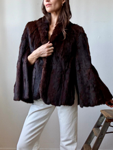 Load image into Gallery viewer, 1940s Mink Fur cape coat
