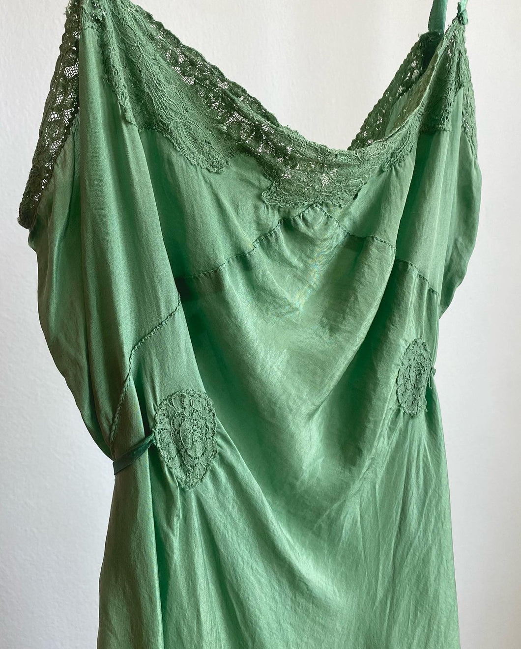 1930's Hand Dyed Lace Romper