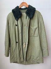 Load image into Gallery viewer, reworked vintage coat with fur collar
