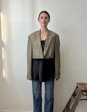 Load image into Gallery viewer, Reworked Oscar de la Renta cropped blazer
