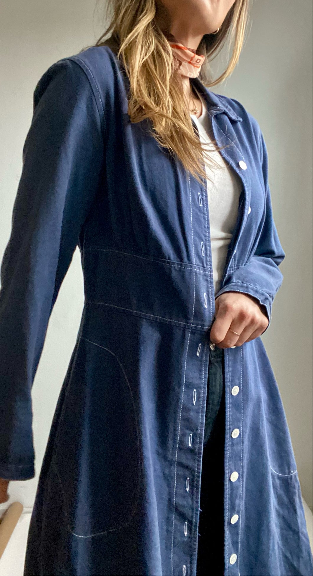 1970's Navy Utility Dress / Jacket