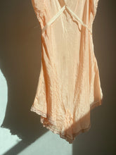 Load image into Gallery viewer, 1930’s Peach Silk &amp; Lace Romper
