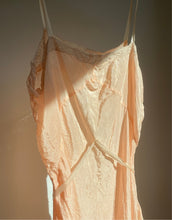 Load image into Gallery viewer, 1930’s Peach Silk &amp; Lace Romper
