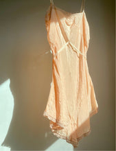 Load image into Gallery viewer, 1930’s Peach Silk &amp; Lace Romper
